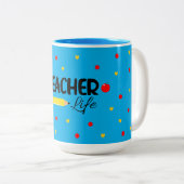 Teacher for Life Schattige cadeau voor de Mok van  (Voorkant rechts)