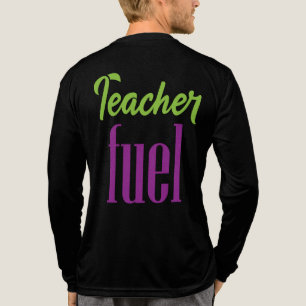 Teacher Fuel – Fun Coffee Design voor docenten Tri-Blend Shirt