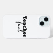 Teacher Fuel Typography Case-Mate iPhone Case (Achterkant (horizontaal))