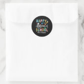Teacher Fun 100ste schooldag Ronde Sticker (Tas)