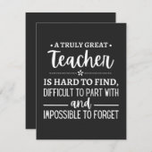 teacher Gift, A Truly Great Teacher Bedankkaart (Voorkant / Achterkant)