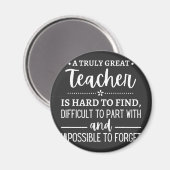 teacher Gift, A Truly Great Teacher Magneet (Voorkant / Achterkant)