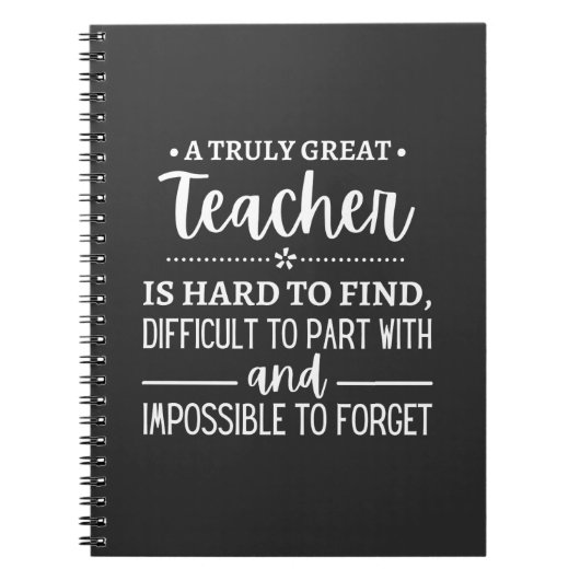 teacher Gift, A Truly Great Teacher Notitieboek (Voorkant)