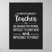teacher Gift, A Truly Great Teacher Poster (Voorkant)