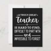 teacher Gift, A Truly Great Teacher Save The Date (Voorkant)