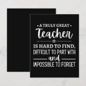 teacher Gift, A Truly Great Teacher Save The Date (Voorkant / Achterkant)