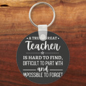 teacher Gift, A Truly Great Teacher Sleutelhanger (Voorkant)