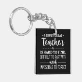 teacher Gift, A Truly Great Teacher Sleutelhanger (Voorkant Links)