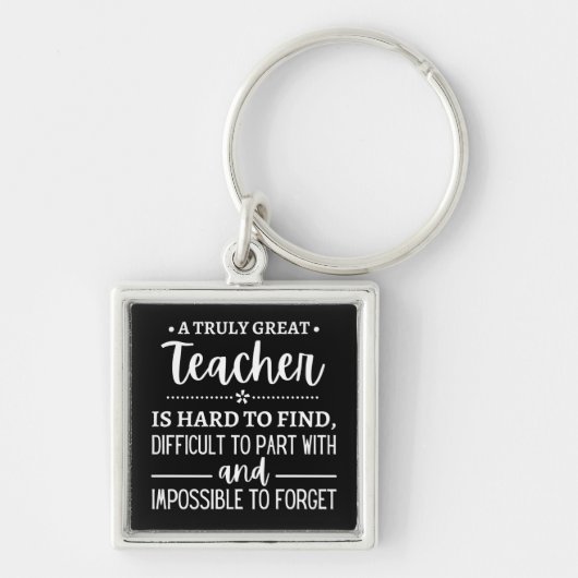 teacher Gift, A Truly Great Teacher Sleutelhanger (Voorkant)