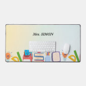 Teacher Gift Aangepaste Waterverf Bureaumat (Keyboard & Muis)