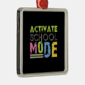 Teacher Gift | Activate School Mode Metalen Ornament (Rechts)