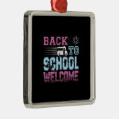 Teacher Gift | Back To School Welcome Metalen Ornament (Rechts)