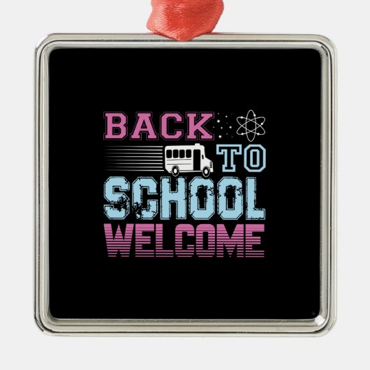 Teacher Gift | Back To School Welcome Metalen Ornament (Voorkant)