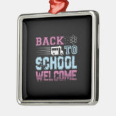 Teacher Gift | Back To School Welcome Metalen Ornament (Links)