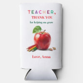 Teacher Gift – Can Cooler with Thank You Message (Voorkant)