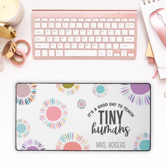 Teacher Gift Custom Boho Sun Terug naar schoolbure Bureaumat