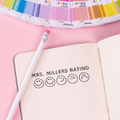 Teacher Gift Custom Classroom School Review Zelfinktende Stempel