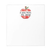 Teacher Gift Custom Note van Teacher Notitieblok (Voorkant)