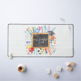 Teacher Gift Custom Waterverf Terug naar School Bureaumat
