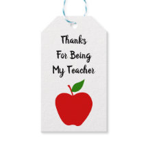 Teacher Gift Labels, waardering Dank u Labels