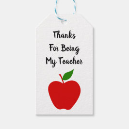 Teacher Gift Labels, waardering Dank u Labels Cadeaulabel
