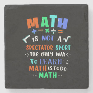 Teacher Gift Math Is Not Spectator Stenen Onderzetter