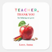 Teacher Gift - Sticker with Thank You Message (Voorkant)