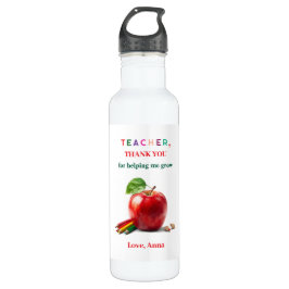 Teacher Gift – Water Bottle with Thank You Message Waterfles