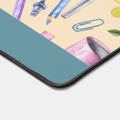 Teacher Gift Waterverf Patroon Gepersonaliseerd Bureaumat (Hoek)