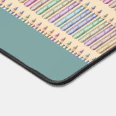 Teacher Gift Waterverf Patroon Gepersonaliseerd Bureaumat (Hoek)