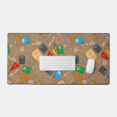 Teacher Gift Waterverf School wiskunde Bureaumat (Keyboard & Muis)