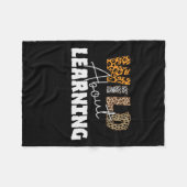 Teacher Gift Wild About Learning Fleece Deken (Voorkant (Horizontaal))