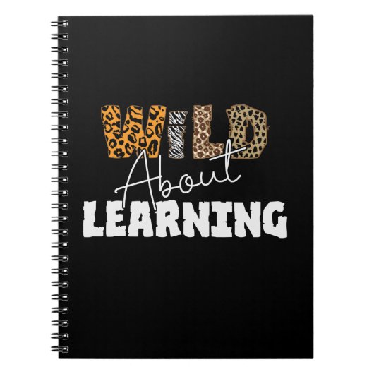 Teacher Gift Wild About Learning Notitieboek (Voorkant)
