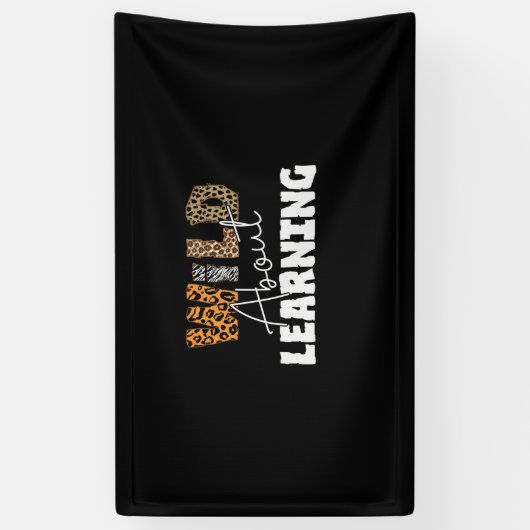 Teacher Gift Wild About Learning Spandoek (Verticaal)