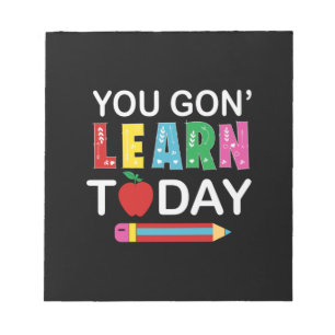 Teacher Gift You Wanna Learn Today Notitieblok