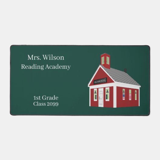 Teacher Gifts Schoolhouse Desk Mats Pads (Voorkant)