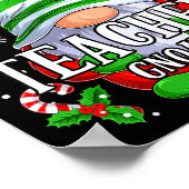 Teacher Gnome Christmas Pajamas Matching Family Gr Poster (Hoek)