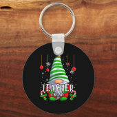 Teacher Gnome Christmas Pajamas Matching Family Gr Sleutelhanger (Voorkant)