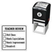 Teacher Grading Assignment Checklist Feedback Zelfinktende Stempel (In situ)