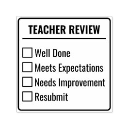 Teacher Grading Assignment Checklist Feedback Zelfinktende Stempel