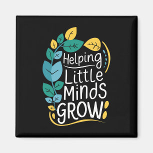 Teacher Graphic T-shirt Helpt Kleine Geesten Groei Magneet