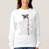 Teacher Group Gift Back Print Custom Boho Creweck Trui (Voorkant)