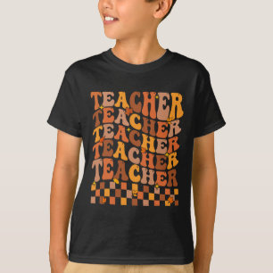 Teacher Herfst Autumn Vibes Terug naar School Mapl T-shirt