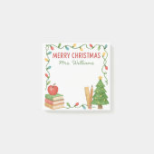 Teacher Holiday Christmas Sticky Post-it Notes (Voorkant)