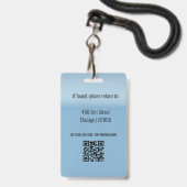 Teacher ID Card  Badge (Back with Lanyard)