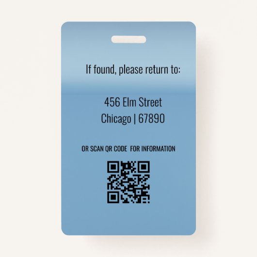 Teacher ID Card  Badge (Achterkant)