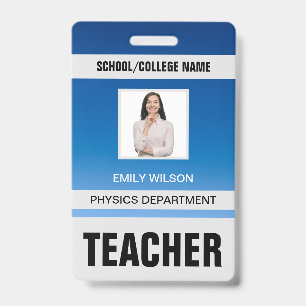 Teacher ID Kaart Badge