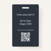 Teacher ID Kaart Badge (Achterkant)