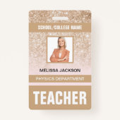Teacher ID Kaart Badge (Voorkant)