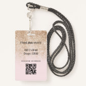 Teacher ID Kaart Badge (Achterkant met draagriem)